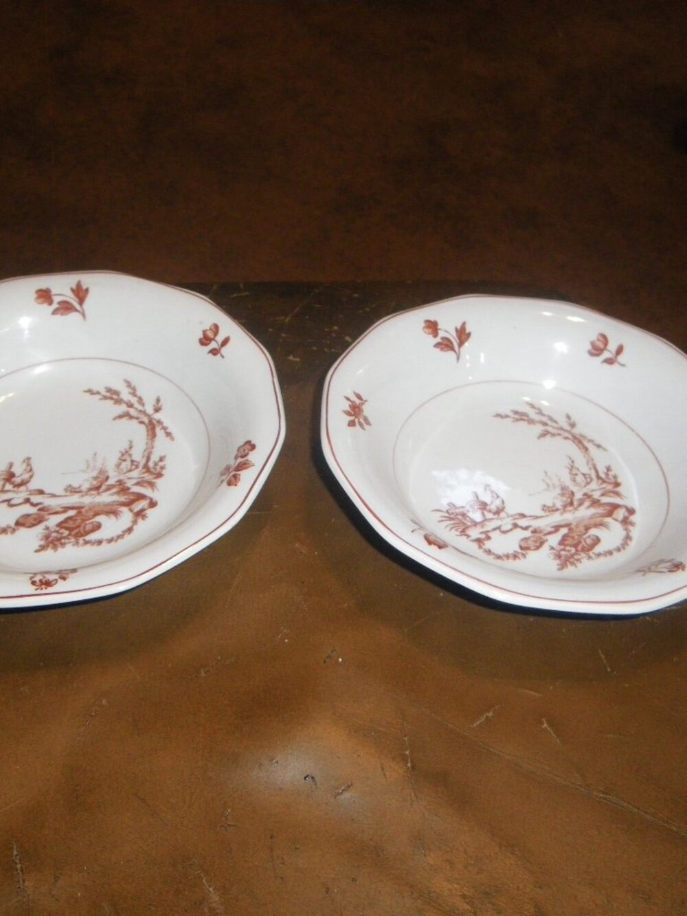 2 Vintage Small China Bowls Georgetown Collection Wedgewood Chantecler England